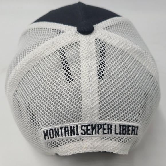 West Viriginia Mountaineers Hat Nike Snapback Mesh Black Montani Semper Liberi - Picture 9 of 12